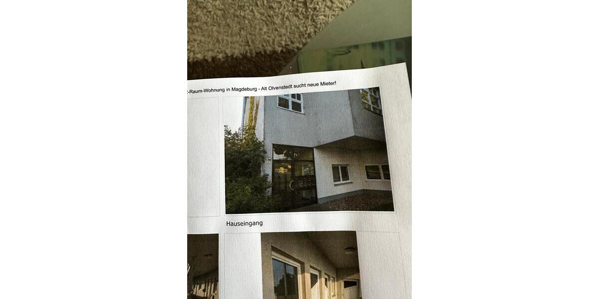 Etagenwohnung Magdeburg Alt Olvenstedt - 1 Zimmer, 42 m&sup2;, 499&euro; | Angebot:24245315