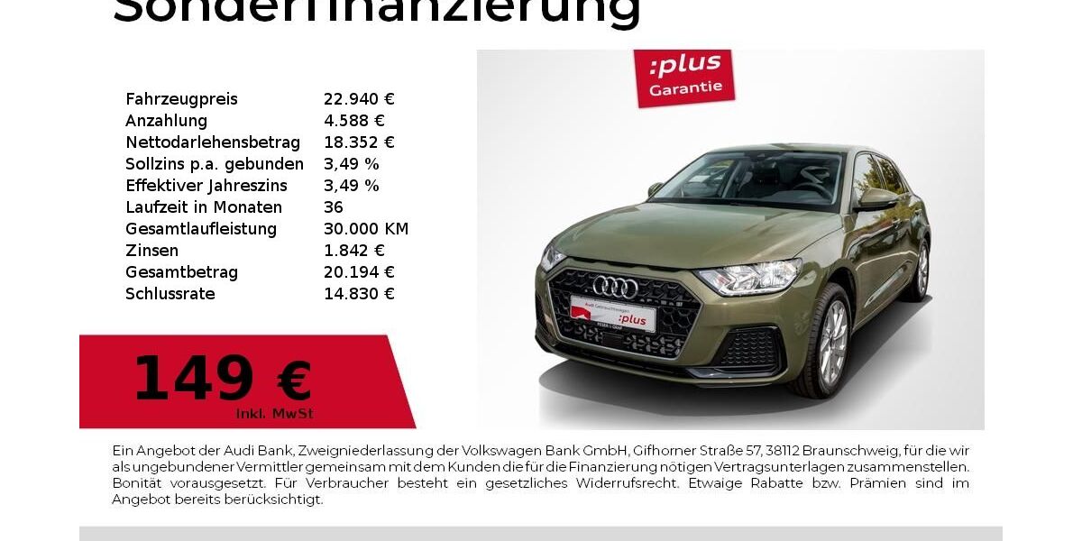 Audi A1 6.076 km 20.940 &euro; Magdeburg 39126
