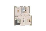 Etagenwohnung Magdeburg Diesdorf - 3 Zimmer, 63 m&sup2;, 503&euro; | Angebot:25883618