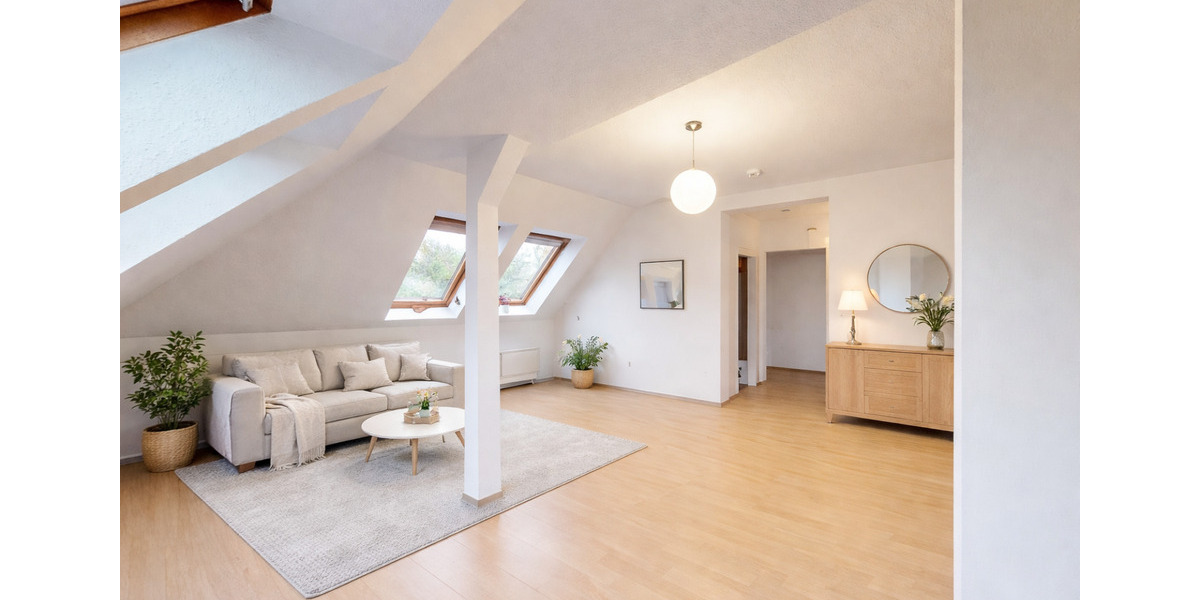 Dachgeschoßwohnung Magdeburg Nordwest - 2 Zimmer, 51 m&sup2;, 91.800&euro; | Angebot:25130977