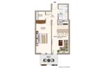 Etagenwohnung Magdeburg Diesdorf - 2 Zimmer, 60 m&sup2;, 395&euro; | Angebot:26626901