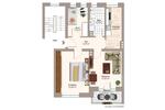 Etagenwohnung Magdeburg Diesdorf - 3 Zimmer, 59 m&sup2;, 383&euro; | Angebot:25999386