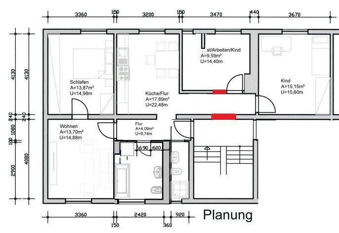 Etagenwohnung Oschersleben Oschersleben - 4 Zimmer, 85 m&sup2;, 582&euro; | Angebot:26853400