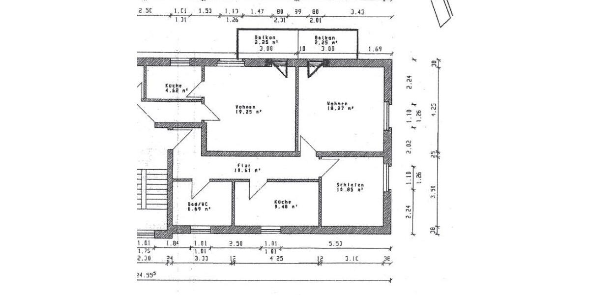 Etagenwohnung Magdeburg Barleber See - 2 Zimmer, 61 m&sup2;, 427&euro; | Angebot:19797027