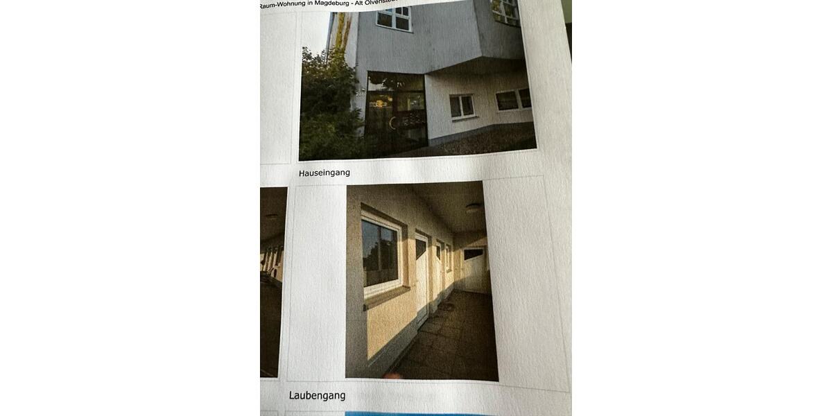 Etagenwohnung Magdeburg Alt Olvenstedt - 1 Zimmer, 42 m&sup2;, 499&euro; | Angebot:24245315