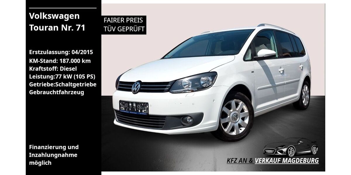 VW Touran 187.000 km 8.290 &euro; Magdeburg 39118