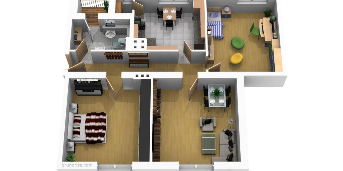 Erdgeschoßwohnung Magdeburg Nordwest - 3 Zimmer, 94 m&sup2;, 752&euro; | Angebot:26629523