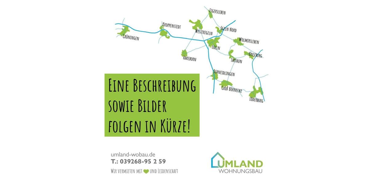 Etagenwohnung Börde-Hakel Hakel - 3 Zimmer, 57 m&sup2;, 439&euro; | Angebot:26131088