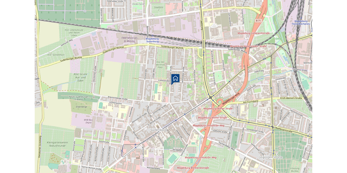 Dachgeschoßwohnung Magdeburg Leipziger Straße - 3 Zimmer, 86 m&sup2;, 473&euro; | Angebot:20575305