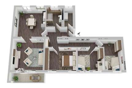Wohnung zum Mieten in Magdeburg 1.070,03 € 98.62 m²