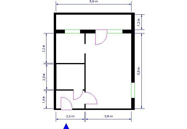Etagenwohnung Magdeburg Alt Olvenstedt - 1 Zimmer, 34 m&sup2;, 234&euro; | Angebot:25789813