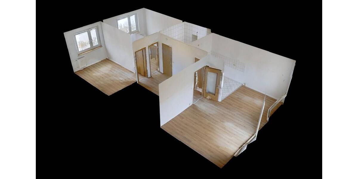 Etagenwohnung Magdeburg Hopfengarten - 3 Zimmer, 57 m&sup2;, 350&euro; | Angebot:24862403