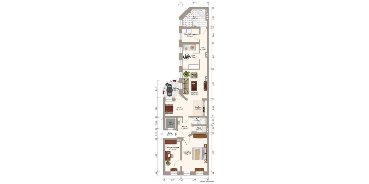 Etagenwohnung Magdeburg Altstadt - 4 Zimmer, 102 m&sup2;, 188.500&euro; | Angebot:26820851