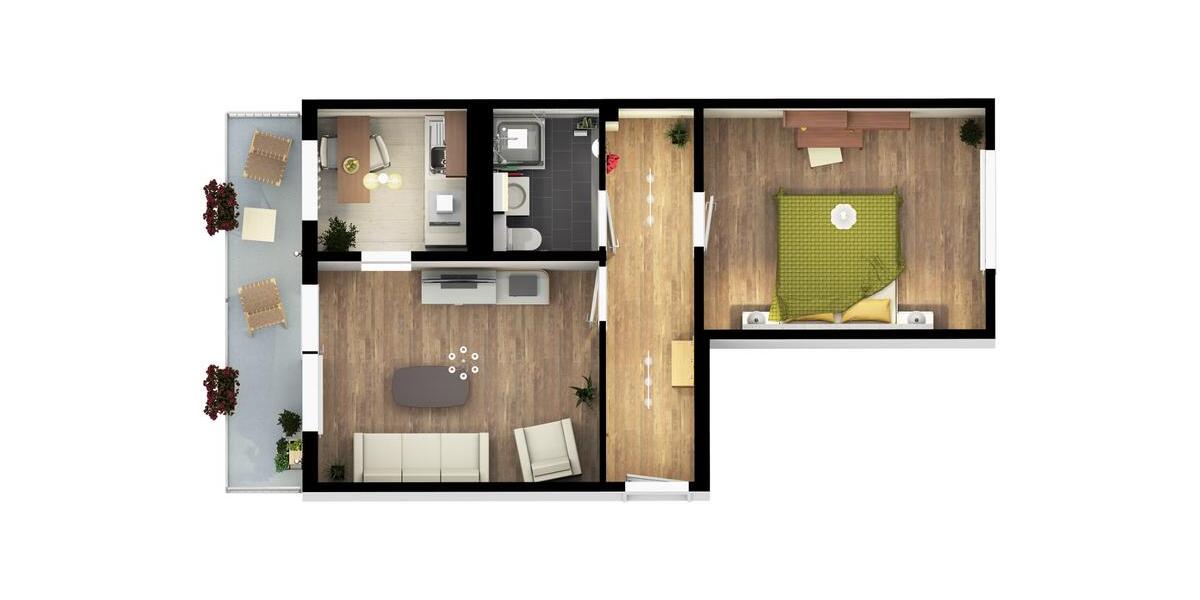 Etagenwohnung Schönebeck (Elbe) - 2 Zimmer, 57 m&sup2;, 283&euro; | Angebot:26561561