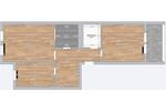 Etagenwohnung Magdeburg Alt Olvenstedt - 3 Zimmer, 58 m&sup2;, 529&euro; | Angebot:26701998