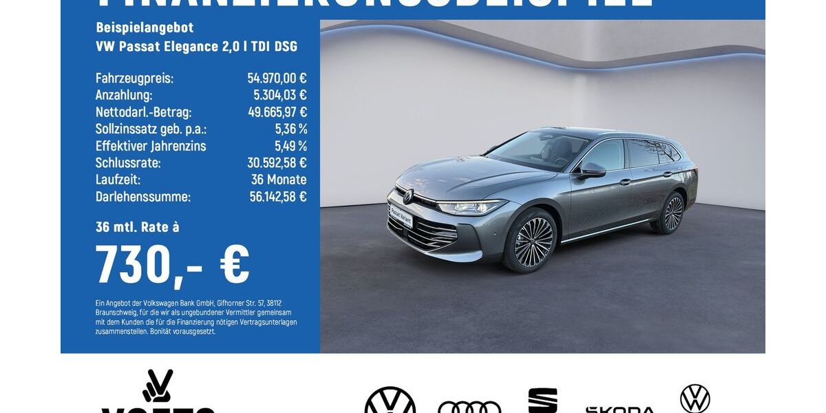 VW Passat 1.900 km 54.970 &euro; Magdeburg 39116