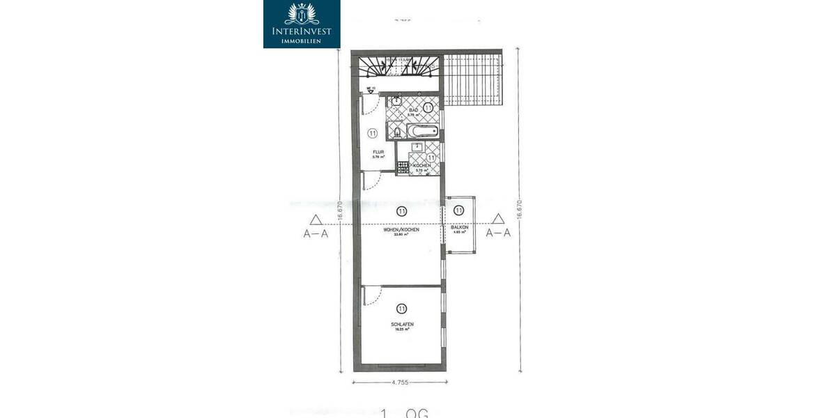 Etagenwohnung Magdeburg Buckau - 2 Zimmer, 58 m&sup2;, 490&euro; | Angebot:26486008