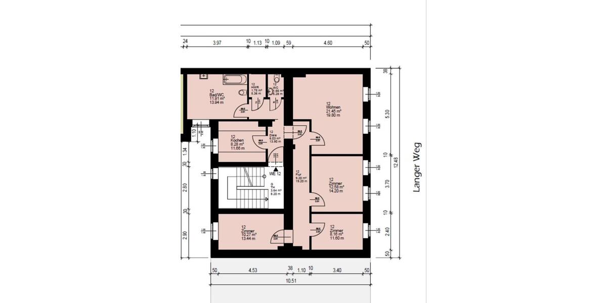 Etagenwohnung Magdeburg Leipziger Straße - 4 Zimmer, 91 m&sup2;, 685&euro; | Angebot:26603537