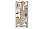 Etagenwohnung Magdeburg Alt Olvenstedt - 3 Zimmer, 69 m&sup2;, 412&euro; | Angebot:26561563